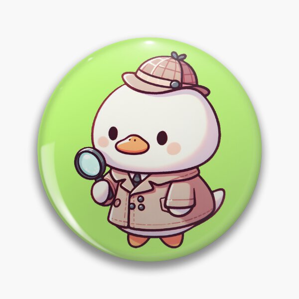 Artikelvorschau, Detective Duckling with Magnifying Glass entworfen und verkauft von UmbrellaStudio1.