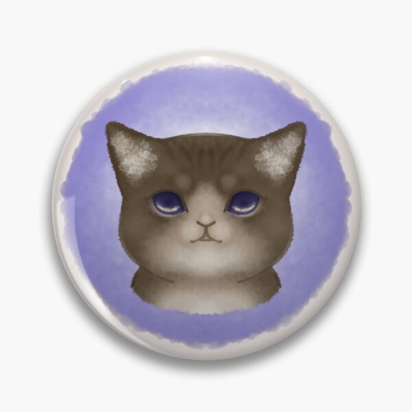 Artikelvorschau, Katze mit Colorpoint-Fell und lila Augen. entworfen und verkauft von Illustra-Artium.