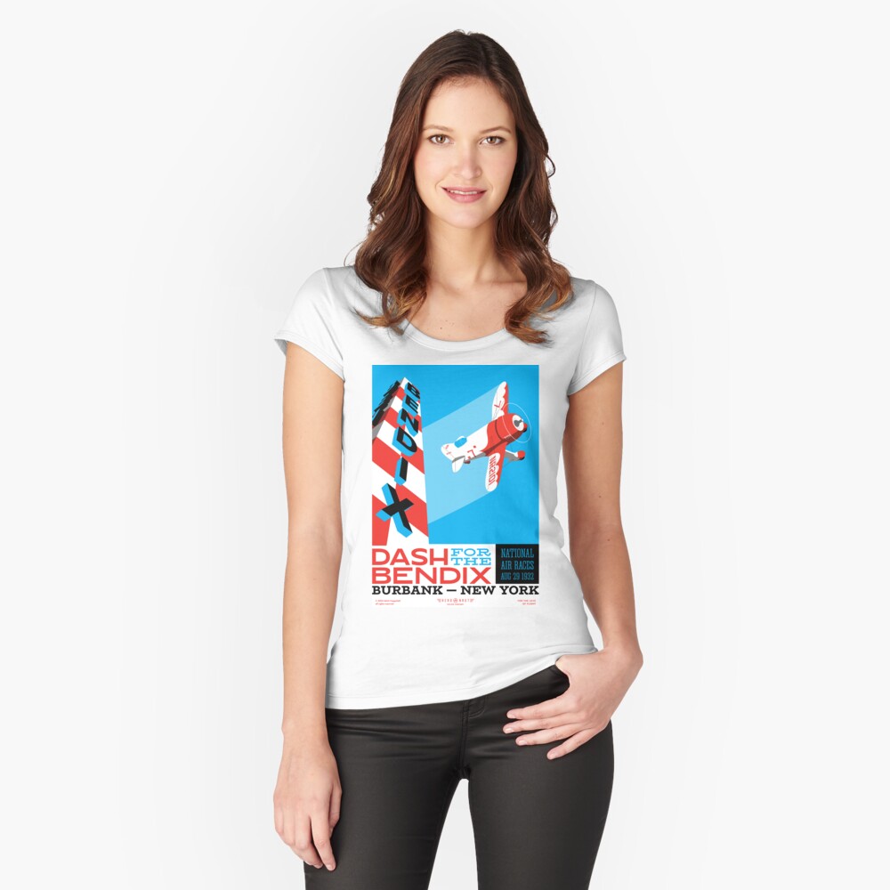 Item preview, Fitted Scoop T-Shirt designed and sold by Aeronautdesign.