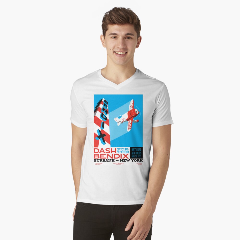 Item preview, V-Neck T-Shirt designed and sold by Aeronautdesign.