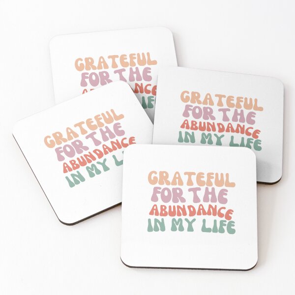 Item preview, Grateful for the abundance in my life affirmations wealth universe manifest designed and sold by SoulfulT.