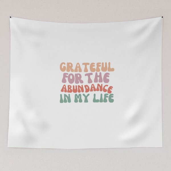 Item preview, Grateful for the abundance in my life affirmations wealth universe manifest designed and sold by SoulfulT.