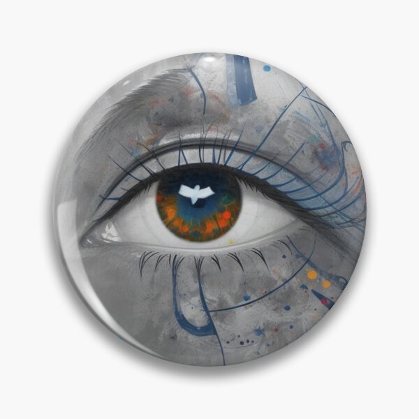 Item preview, Abstract eye with dove designed and sold by Sch1Stickers.