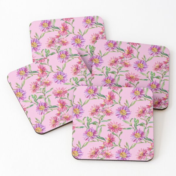 Item preview, Aster Birthday Flower of September Watercolor designed and sold by Atomura.