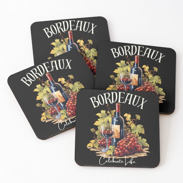 Item preview, Bordeaux Wine and Grape Vintage Style Celebrate Life Graphic designed and sold by MTJ-Mushrooms.