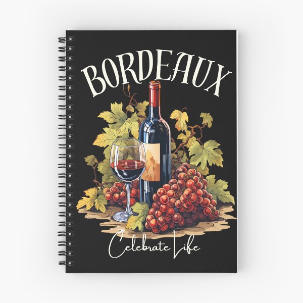Item preview, Bordeaux Wine and Grape Vintage Style Celebrate Life Graphic designed and sold by MTJ-Mushrooms.