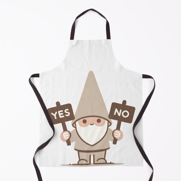 Item preview, Cute Gnome Holding Yes and No Signs designed and sold by ImagineCorner.