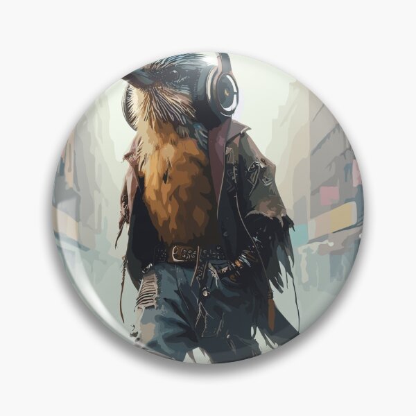 Item preview, Badass Bird escuchando música designed and sold by Hinata Lexy Lin.
