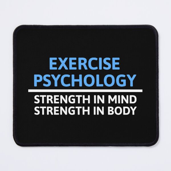 Item preview, Exercise Psychology. Strength In Mind, Strength In Body Black And White designed and sold by PMCreative.