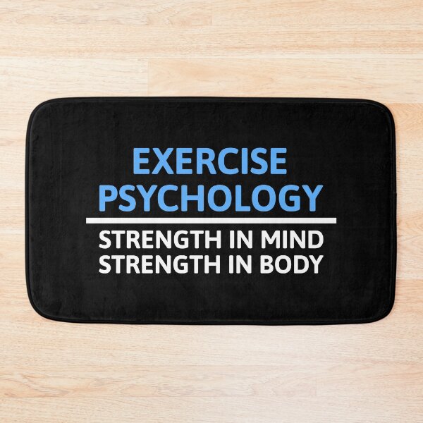 Item preview, Exercise Psychology. Strength In Mind, Strength In Body Black And White designed and sold by PMCreative.
