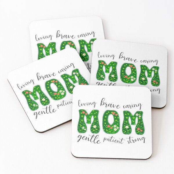 Item preview, Loving Brave Caring Gentle Patient Strong Mum designed and sold by K-ART-STUDIO.