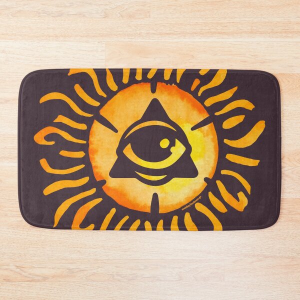 Item preview, Triangle Eye Orange | Sun Collection | Fashion Pattern designed and sold by monkeybusiness.pt.