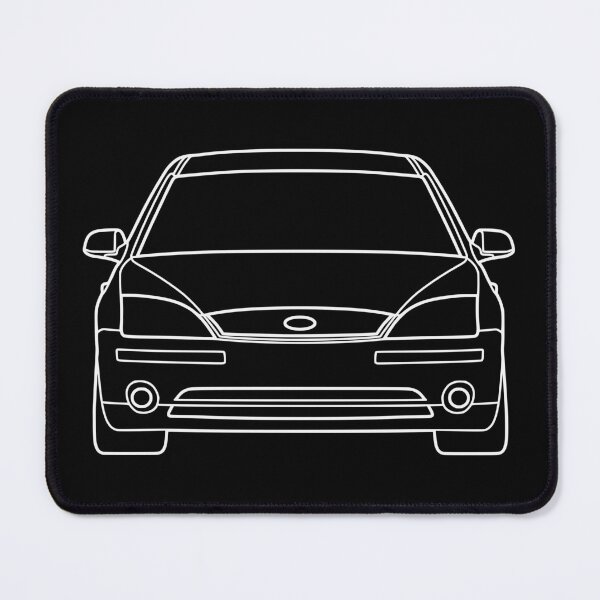 Item preview, Ford Mondeo Mk3 2000-2003 front white lined art designed and sold by EdimDesign.