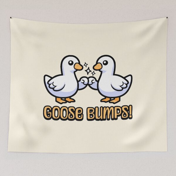Item preview, Goose Bumps! Cute Goose Pun Cartoon designed and sold by PMCreative.