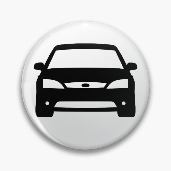 Item preview, Ford Mondeo Mk3 2000-2003 front black silhouette art designed and sold by EdimDesign.
