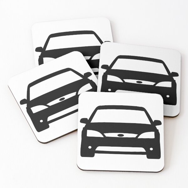 Item preview, Ford Mondeo Mk3 2000-2003 front black silhouette art designed and sold by EdimDesign.