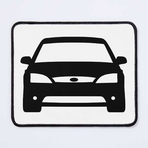 Item preview, Ford Mondeo Mk3 2000-2003 front black silhouette art designed and sold by EdimDesign.