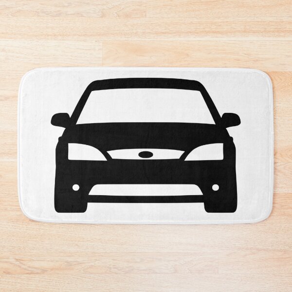 Item preview, Ford Mondeo Mk3 2000-2003 front black silhouette art designed and sold by EdimDesign.