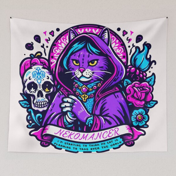 Item preview, Cat Necromancer designed and sold by Echonn.