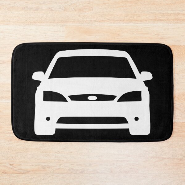 Item preview, Ford Mondeo Mk3 2000-2003 front white silhouette art designed and sold by EdimDesign.