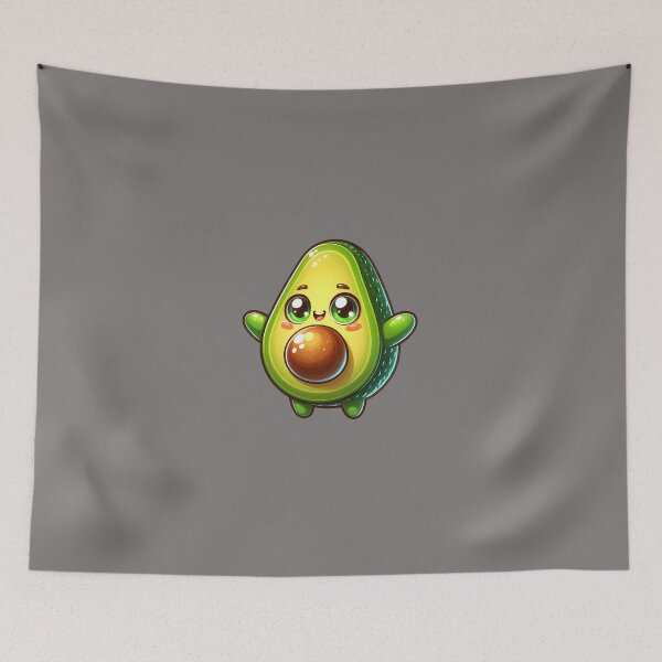 Item preview, Avacado sticker cartoon happy fun designed and sold by Sukree.m.