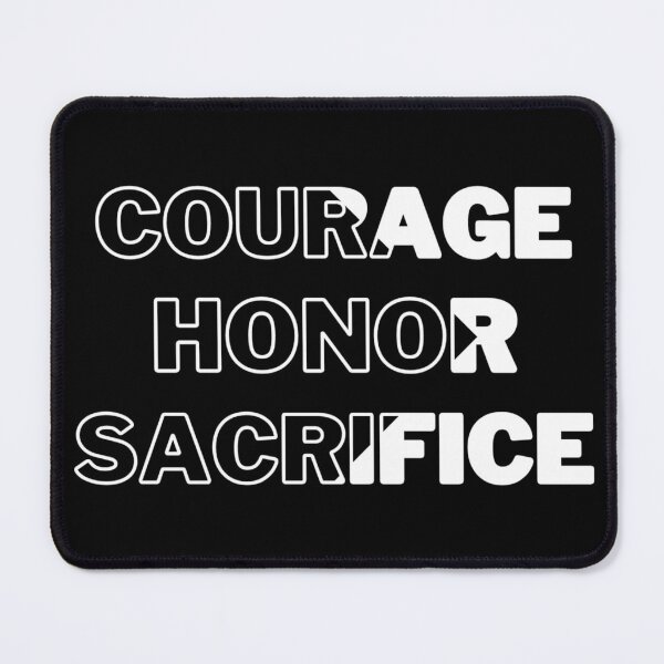 Item preview, Courage, honor, sacrifice words designed and sold by AmelieDior.