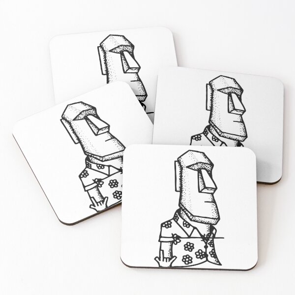 Item preview, Vacation Mode On | Funny Moai Statue designed and sold by InkStation24.
