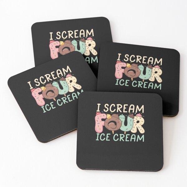 Item preview, I Scream Four Ice Cream Toddler Girl 4th Birthday Boy 4 Years designed and sold by clothesy7.