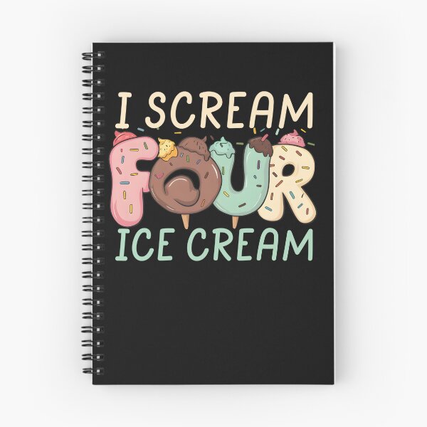 Item preview, I Scream Four Ice Cream Toddler Girl 4th Birthday Boy 4 Years designed and sold by clothesy7.