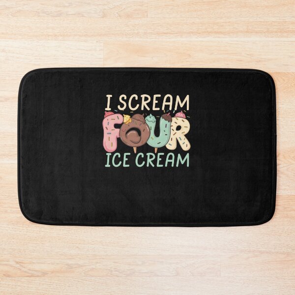 Item preview, I Scream Four Ice Cream Toddler Girl 4th Birthday Boy 4 Years designed and sold by clothesy7.