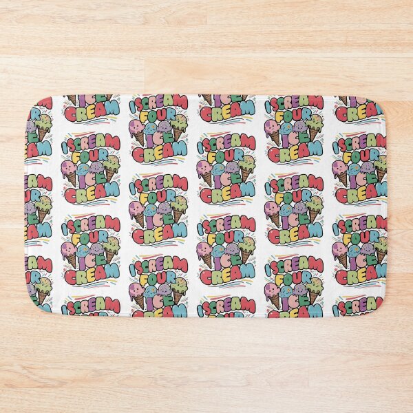 Item preview, I Scream Four Ice Cream Pink 4th Birthday Toddler Girl Funny designed and sold by clothesy7.