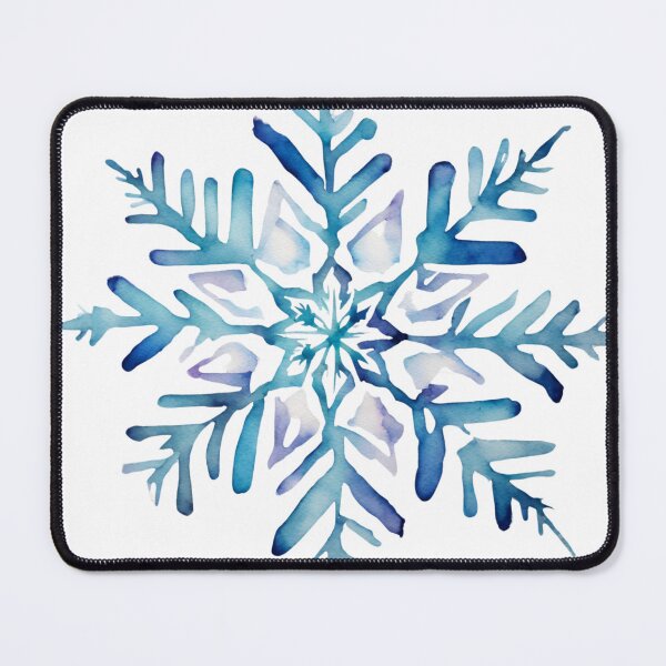 Item preview, Christmas Blue Snowflake Watercolor designed and sold by Tammy Marie Russell.