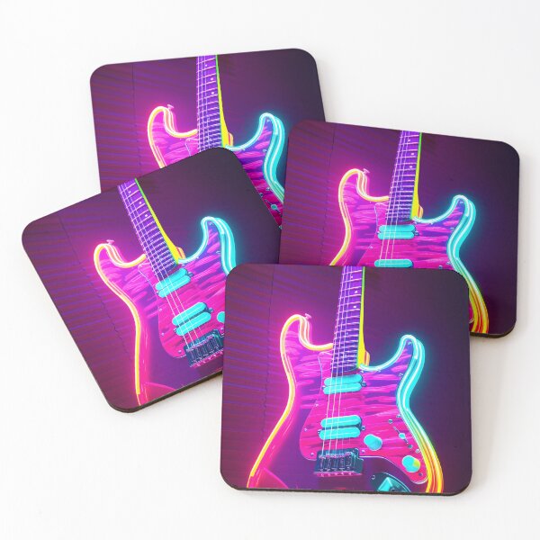 Item preview, Synthwave Guitar designed and sold by Hinata Lexy Lin.