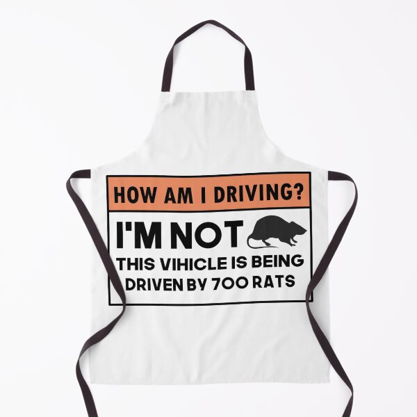 Item preview, How Is My Driving? I'm Not, This Vehicle Is Driven By 700 Rats Funny Meme Gen Z Bumper designed and sold by fanky-bumper.