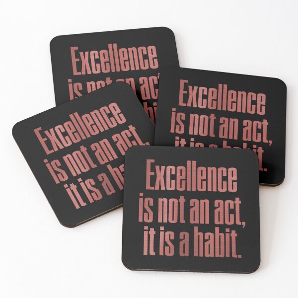 Item preview, Excellence is not an act, it is a habit. v.7 designed and sold by x1brett.