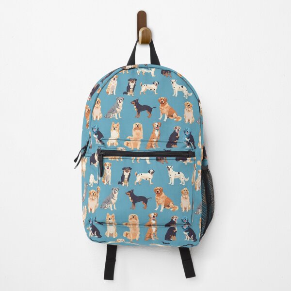Item preview, Blue Canine Collage: A Celebration of Diversity, dogs, dog breeds, dog collage designed and sold by Angpau.