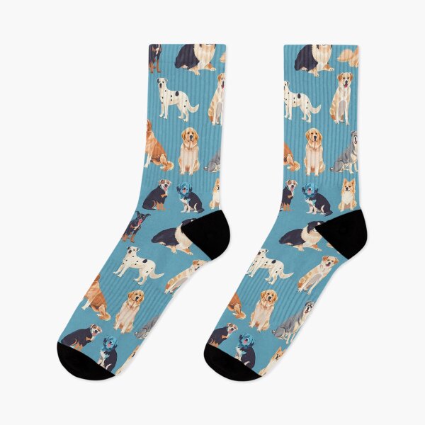Item preview, Blue Canine Collage: A Celebration of Diversity, dogs, dog breeds, dog collage designed and sold by Angpau.