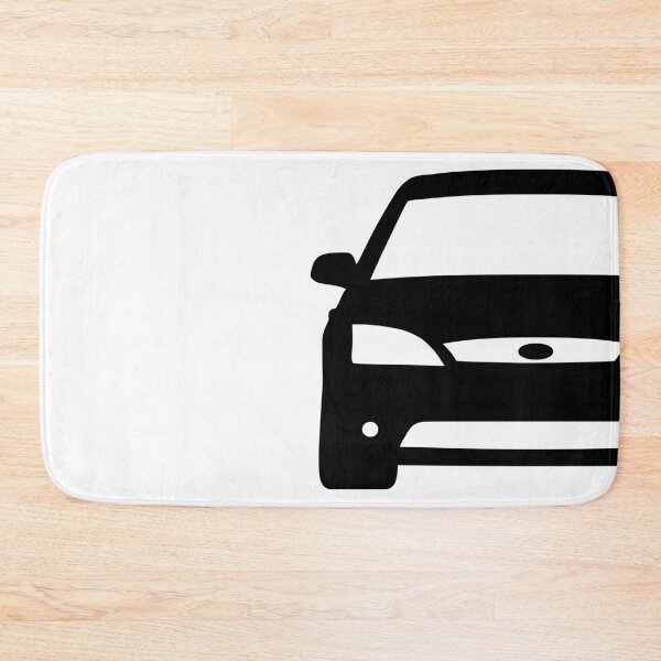 Item preview, Ford Mondeo Mk3 2000-2003 front squared black silhouette art designed and sold by EdimDesign.