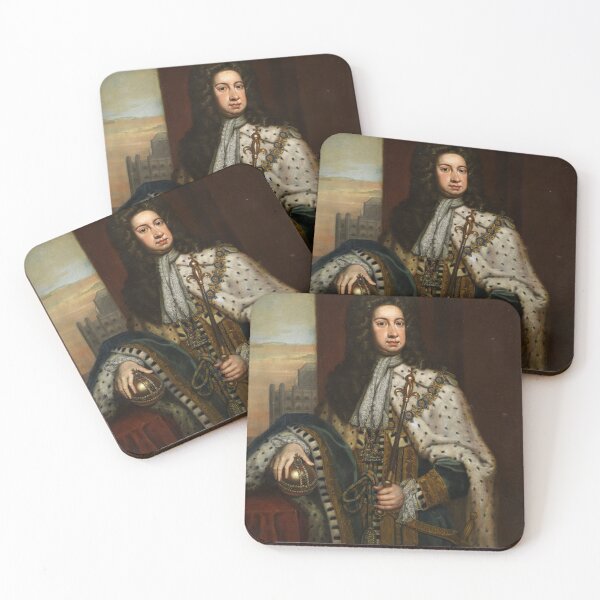 Item preview, 18th century portrait King George I of England designed and sold by Vintage Designs +.