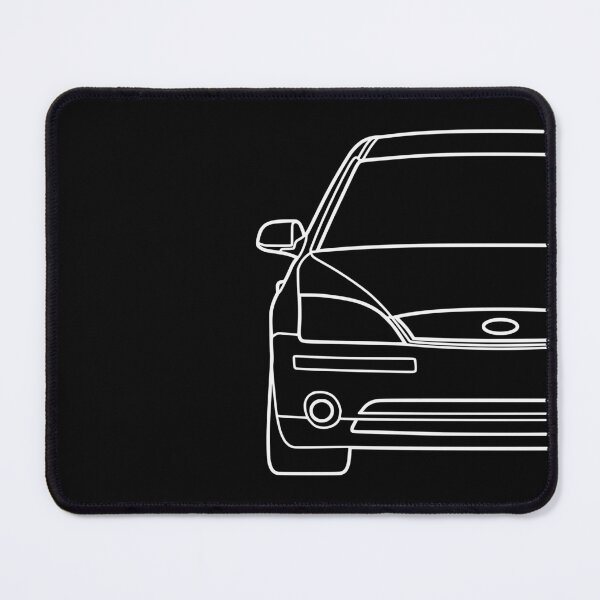 Item preview, Ford Mondeo Mk3 2000-2003 front squared white lined art designed and sold by EdimDesign.