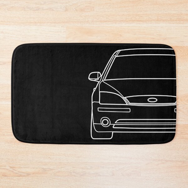 Item preview, Ford Mondeo Mk3 2000-2003 front squared white lined art designed and sold by EdimDesign.