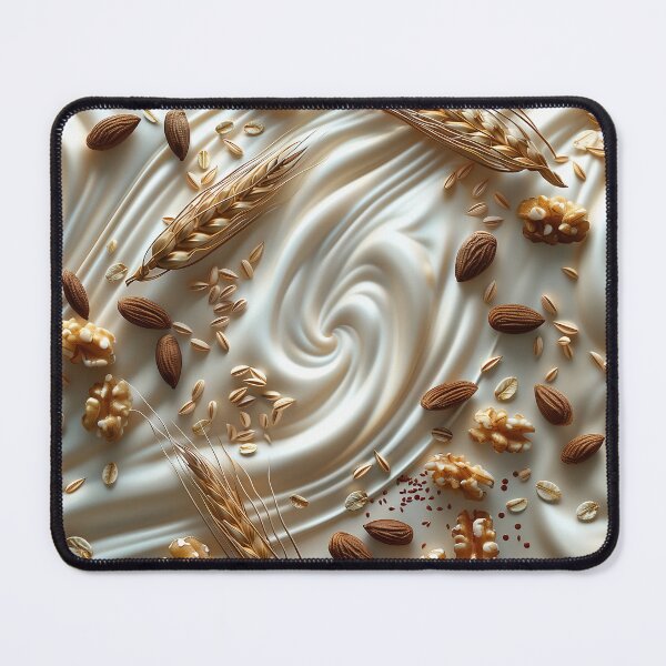 Item preview, Creamy Harvest: Almonds and Grains Swirl designed and sold by smartart42.