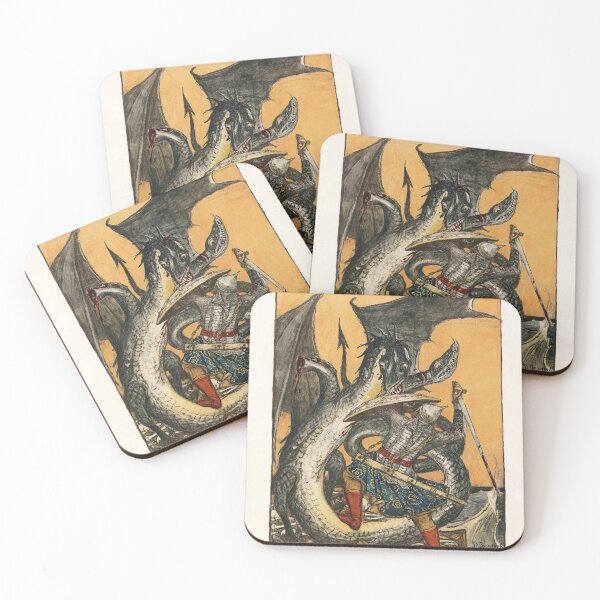 Aperçu de l'œuvre Saint George and the Dragon créée et vendue par Vintage Designs +.