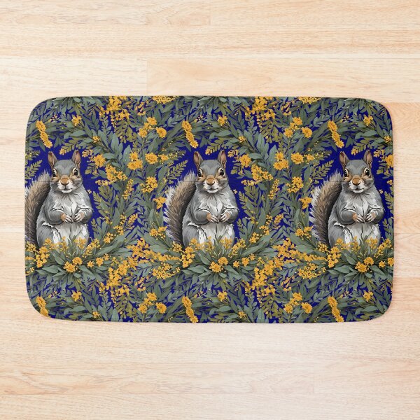 Item preview, Kentucky Gray Squirrel With Yellow Flower Wreath designed and sold by taiche.