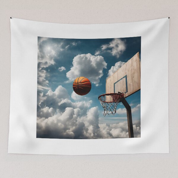 Item preview, Basketball Hoop Dreams in Clouds designed and sold by Sheggie-2-Art.