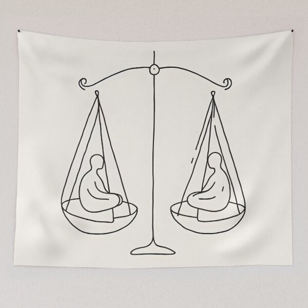 Item preview, Balance of Humanity: Scales of Mindfulness designed and sold by HolyHuesGallery.