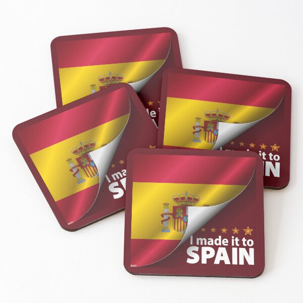 Item preview, I Made It To SPAIN Flag Espana Spanish Flag Sticker T-Shirt 01 designed and sold by LocationInks.