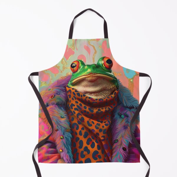 Item preview, Trippy Anthropomorphic Frog Animal Fashion Art Print designed and sold by GulDesignCo.