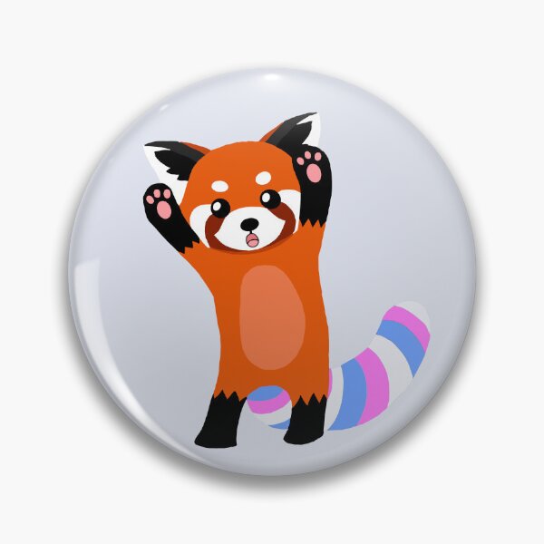 Item preview, Trans pride red panda PRIDE COLLECTION designed and sold by gobroadway.