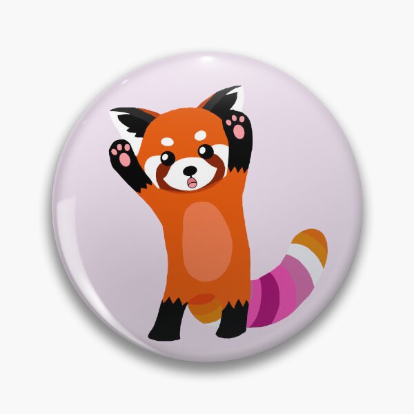 Item preview, Lesbian red panda PRIDE COLLECTION designed and sold by gobroadway.